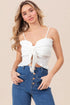 'Colette' Ruffled Smocked Camisole - Celes Fashion
